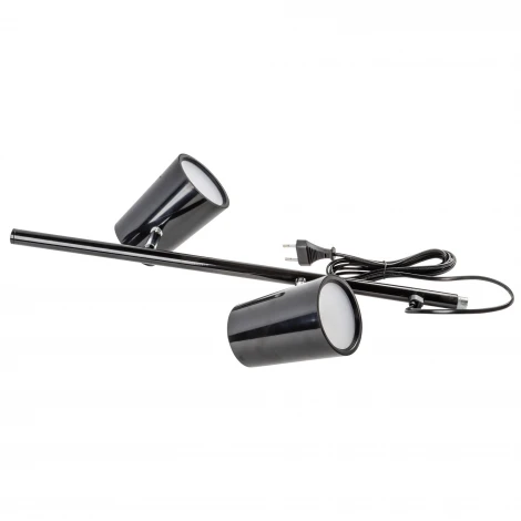 Торшер светодиодный, 2х6W, сенсорный выключатель, диммер, черный Uniel ULM-T600 2х6W/4500K/DIM BLACK