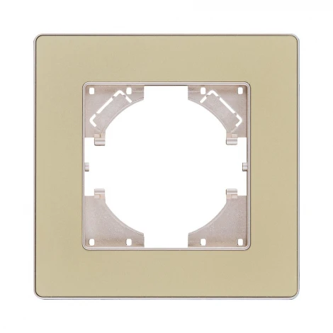 Рамка 1-постовая золотой Kollinger Eleganz Acryl EA1GD