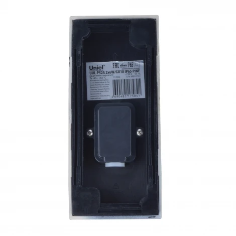 Архитектурная подсветка под две лампы GU10 сосна Uniel UUL-A01S UUL-P52A 2х6W/GU10 IP65 PINE