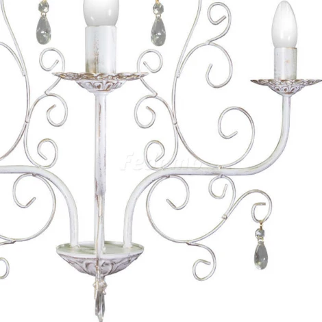 Люстра подвесная Day&Night, 3 лампы, белый с золотом и прозрачным