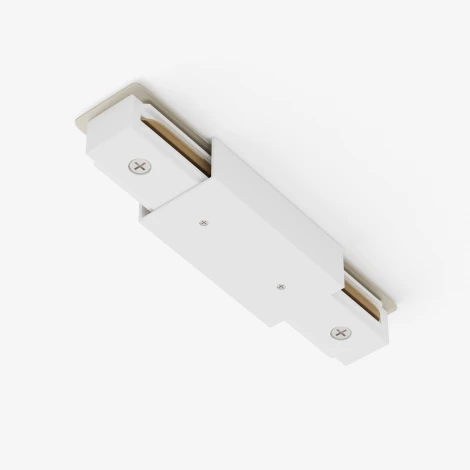 Прямой коннектор питания с вводом питания Unity (однофазный) белый Maytoni Accessories for tracks Unity TRA001CB-11W (220V)