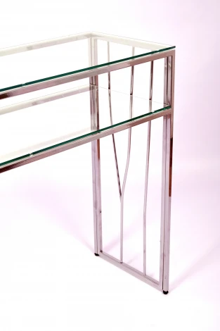Консольный стол AllConsoles 1121-CS clear серебряный