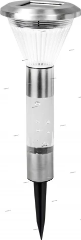 Садовая фигура на солнечных батареях светодиодная Globo Solar, 1 плафон, алюминий, прозрачный