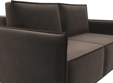 Диван прямой Либерти мини (Коричневый/Велюр) Лига Диванов арт.121897