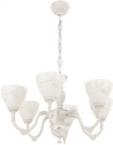 Подвесная люстра Arte Milano AM343837 347837/6 WT+SL (220V, на цепи)