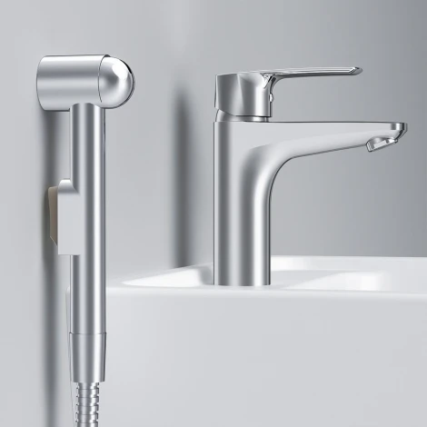 Смеситель AM.PM Gem F90A03000 для раковины, с гигиеническим душем