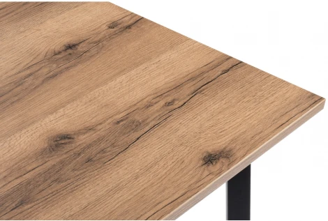 Стол Notta Тринити Лофт 120 25 мм черный матовый / дуб делано темный 489635