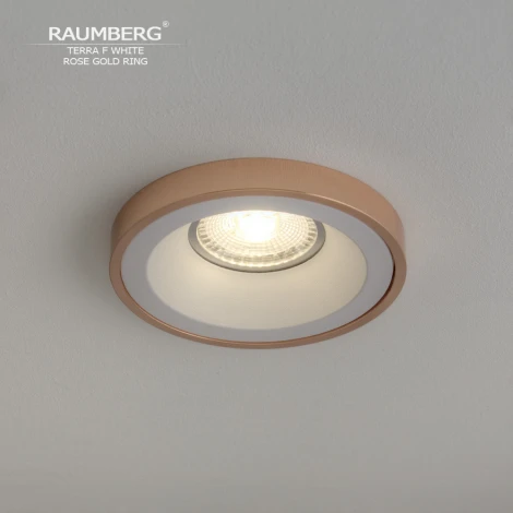 Встраиваемый светильник Raumberg Terra F TerraFWh\RGd White\Rose Gold