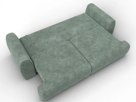 Диван прямой Лига-115 НПБ (ДСП,Фанера,Велюр/Зеленый) Лига Диванов 136927