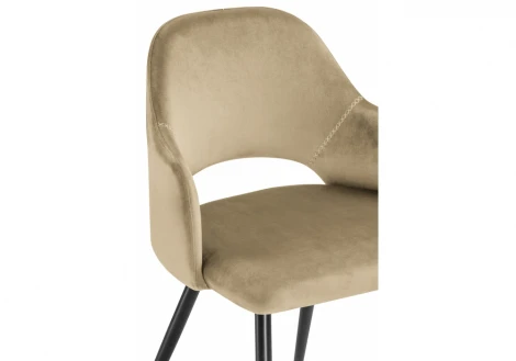 Стул Woodville на металлокаркасе Konor champagne / black 11953