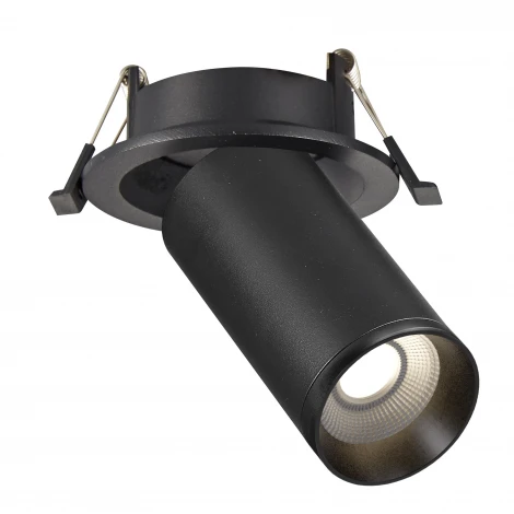 Встраиваемый светильник светодиодный черный GU10 1*50W ST Luce ST759.408.01