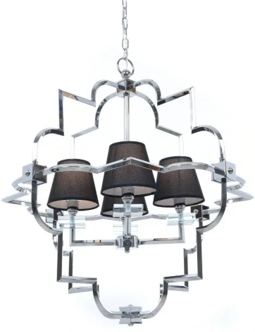 Подвесная люстра Lumina Deco Baltimore LDP 8020-4 CHR+BK