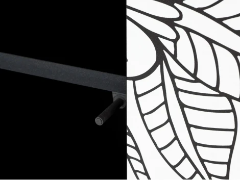 Шкаф 2-дверный Boho Color ОГОГО (арт.599519), (ЛДСП/Черный)