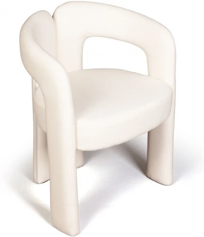 Полукресло Top Concept Angie, ткань, велюр молочный