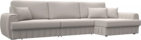 Диван угловой Лига-057 НПБ Лонг угол правый Лига Диванов (Замша) арт.129315