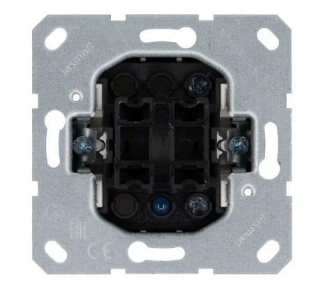 Выключатель одноклавишный с подсветкой (антрацит) Jasmart G-Classic G3011NB