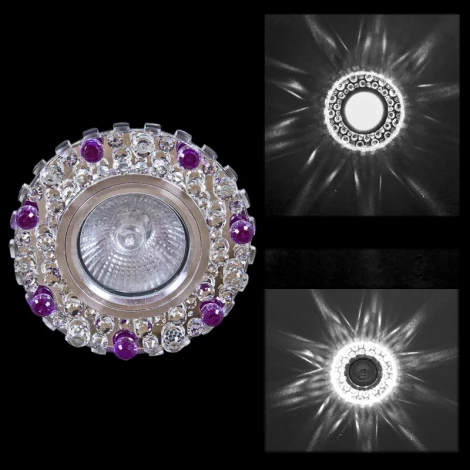 Встраиваемый точечный светильник Reluce 00755-9.0-001CN MR16+LED3W CL+PP (220V, круглые)