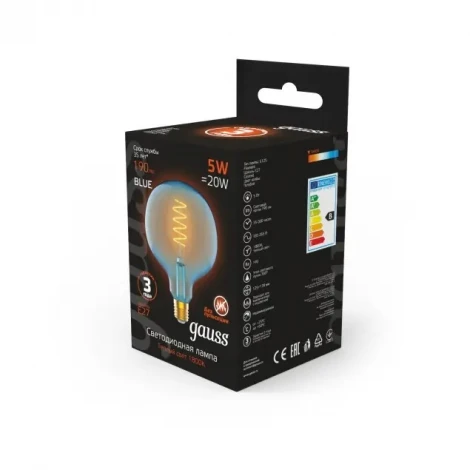 Лампочка светодиодная филаментная Gauss 1013802105