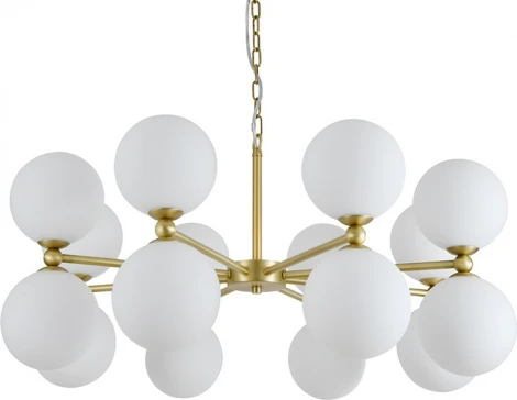 Подвесной светильник Newport 3840 3840/80 С brass (220V, на цепи, шарики)