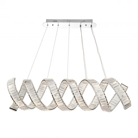 Подвесной светильник светодиодный хрустальный с регулировкой цветовой температуры Modelux MODESTYLE MS.9032.1200 CR