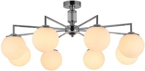 Потолочная люстра на штанге ILLUMICO IL0064-8C-79 CR (220V, шар)