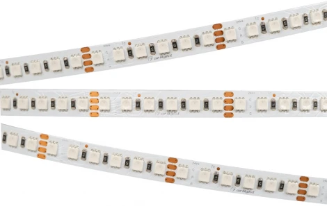 Светодиодная лента RT-H120-10mm 24V RGB (13.2 W/m, IP20, 4040, 5m) (Arlight, Открытый) 026834(2)