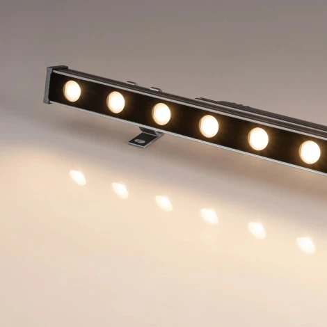 Линейный прожектор LED AR-LINE-500-9W Warm3000 (GR, 15x60 deg, 230V) (Arlight, IP65 Металл, 3 года) 041724