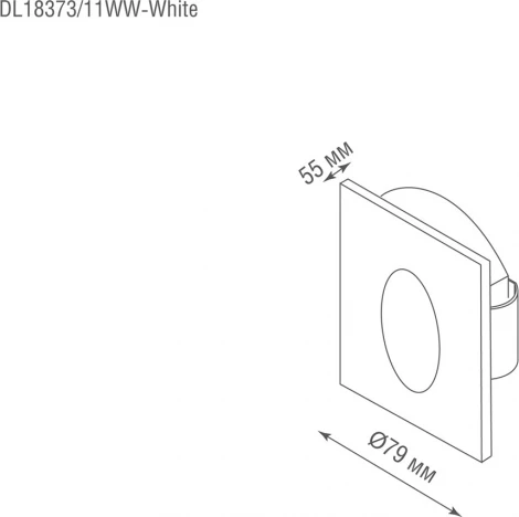 Подсветка для лестниц и ступеней встраиваемая Donolux Steps DL18373/11WW-White (LED, 220V)