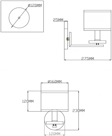 Бра Moderli Trio V2640-1W (220V)