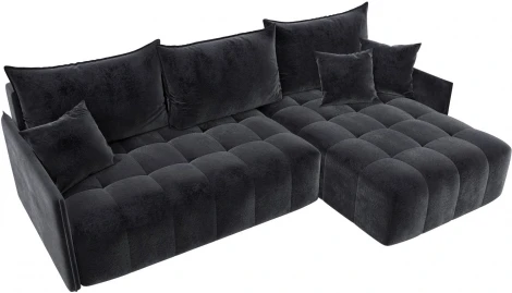 Диван угловой Лига-054 НПБ угол универсальный Лига Диванов (Велюр) арт.129037