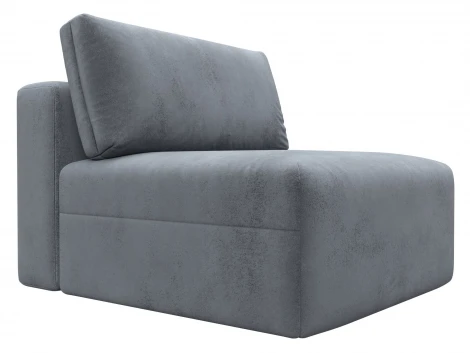 Модуль диван Лига-060 НПБ (ЛДСП,Брус,Фанера,Велюр/Серый) Лига Диванов 129534