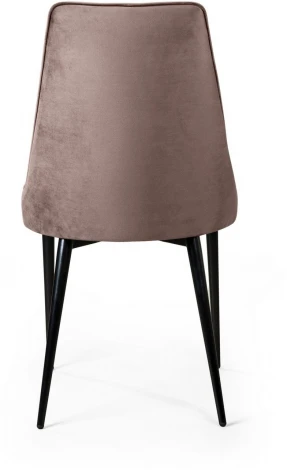 Стул Oliver, бархат пепельно-бежевый 25/ чёрный конус Top Concept OLIVER 75262