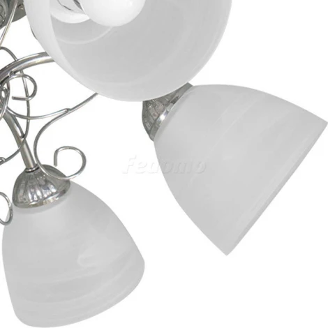 Люстра потолочная Day&Night, 6 плафонов, хром с белым