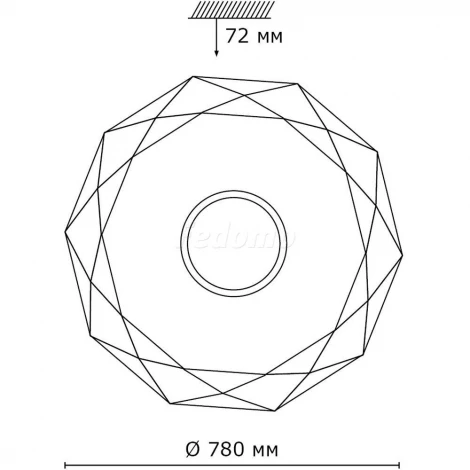 Потолочный светильник Sonex Prisa 2057/ML