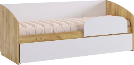 Форсаж Кровать, цвет дуб крафт золотой/белый Mebelson (арт.MKF-07.2725)