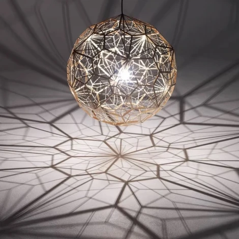 Подвесной светильник Etch Web Gold Imperiumloft 40,019 (73597-22) (220V, на проводе, шар)