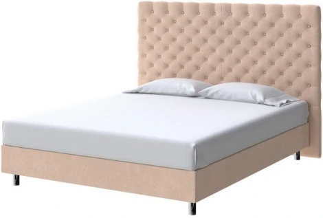 PROxSON Кровать Paris Boxspring Standart (Ткань: Велюр Casa Бежевый) 160x200