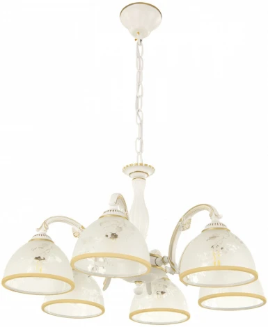 Подвесная люстра Arte Milano AM349737 349737/6 WT+G (220V, на цепи)