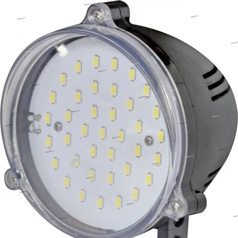 Прожектор грунтовый уличный светодиодный Horoz Safran, 1 плафон, черный, прозрачный