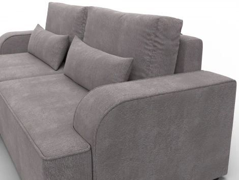 Диван угловой Лига-120 угол левый (ДСП,Брус,Фанера,ЛДС,Велюр/Бежевый) Лига Диванов 137288L