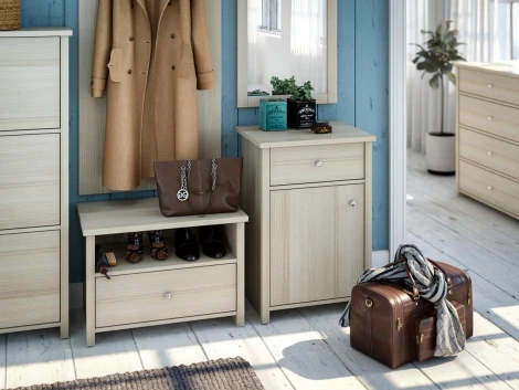 Тумба с дверью Village ОГОГО 332475 (ясень коимбра)