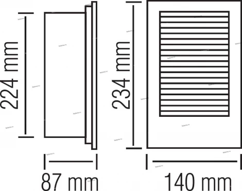 Светильник встраиваемый в стену уличный светодиодный Horoz Granit, 1 лампа, серый с синим
