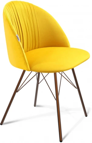 Стул SHT-ST35-1/S37 имперский жёлтый/медный металлик Sheffilton 9890148501