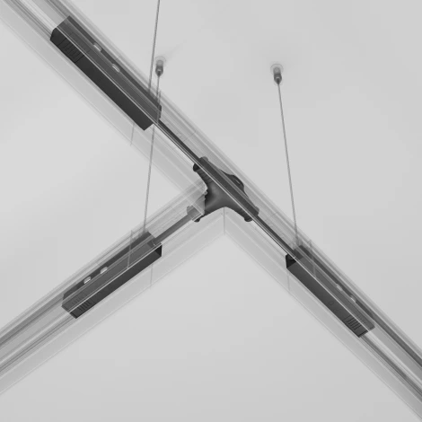 Коннектор питания Т-образный Exility черный (магнитный) Maytoni Technical TRA034CWT-42B (48V)