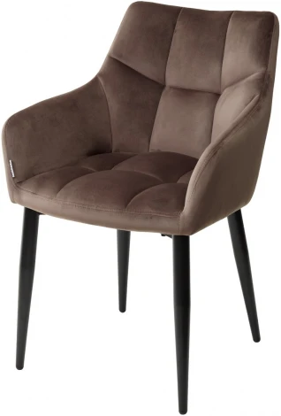 Стул M-City HECTOR BLUVEL-38 LATTE, велюр/ черный каркас