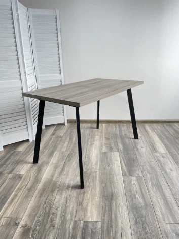 Стол ФИН 120 Дуб Шерман серый/ черный каркас