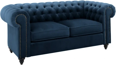 Диван Chester Classic ОГОГО (арт.665421), (Ткань/Синий,Белый)