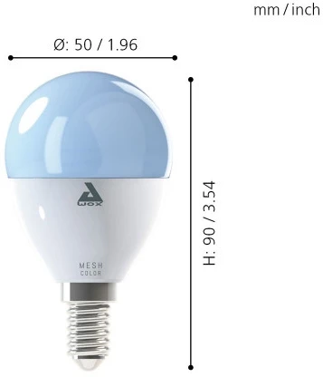 Лампочка светодиодная RGB E14 5W 220V Eglo_led_e14 11672