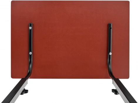 Стол многофункциональный на колесах, 60x40 см, «РОЛЛ», 2 ножки, регул.высота, мдф, металл, тёмн. дерево, черный Bradex Home РОЛЛ TD 0731