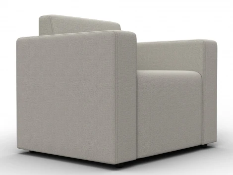 Кресло Лига-093 (ДСП,Брус,Фанера/Пластик/Рогожка/Бежевый) Лига Диванов 132460